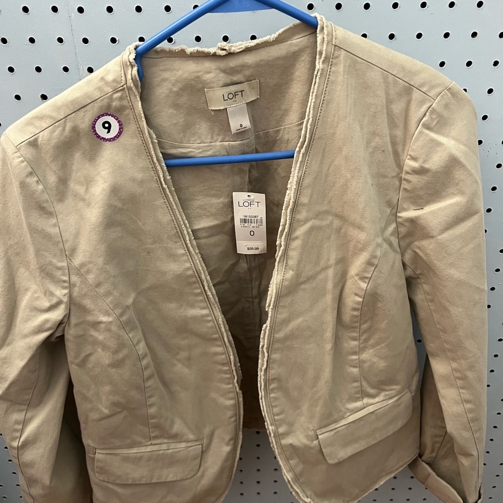 Loft cardigan size 0 tan